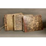 A selection of three scrap books including from the early 1800's onwards including drawings,