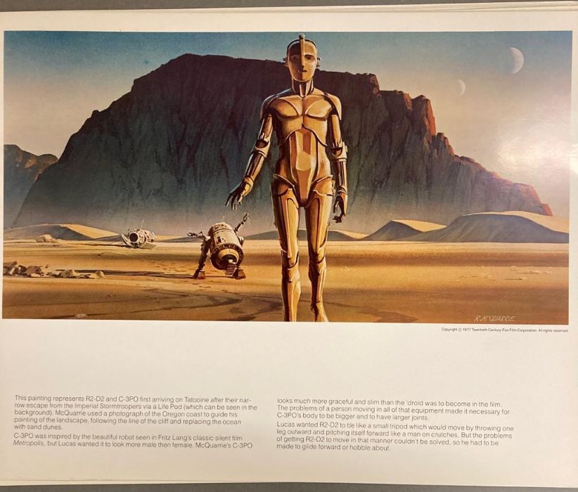 The Star Wars portfolio by Ralph McQuarrie, a selection of production paintings from the 1977 - Image 3 of 9