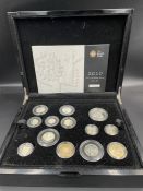 The Royal Mint 2010 UK Silver Proof Coin Set, No. 88, 13 coins, complete with booklet/Certificate of