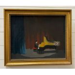 Chopin Nocturne oil on canvas by P Cherrington display 1988 RA (60cm x 48cm)