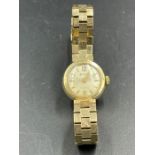 A 9ct gold Ladies Accurist wristwatch (Approximate Total Weight 22.5g)