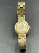A 9ct gold Ladies Accurist wristwatch (Approximate Total Weight 22.5g)