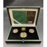 The Royal Mint 2001 United Kingdom Gold Proof Three Coin Sovereign Collection