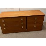 Stag low chest of drawers (H64cm W140cm D44cm)