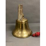 A vintage brass Benson and Hedhes "Time at the Bar" bell