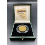 The Royal Mint 2000 Suriname Millennium Gold Proof 125,000 Gulden coin, boxed with certificate