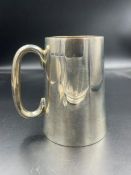 An engraved silver tankard by Mappin & Webb, approximate total weight 363g