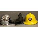 Three miscellaneous reproduction helmets to include London Fire Bridge