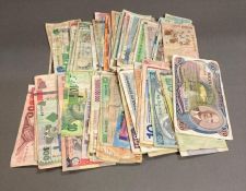 A selection of worldwide banknotes