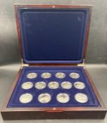 Royal Mint: History of Powered flight, Thirteen silver proof Solomon Island $25 coins in