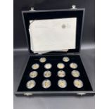 THE ROYAL MINT; Celebrating 50 Years of the 50p, 2019 UK 50p silver proof coin set, British