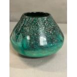 An Art glass bowl with stamp to base (H15cm)