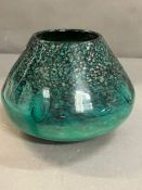 An Art glass bowl with stamp to base (H15cm)