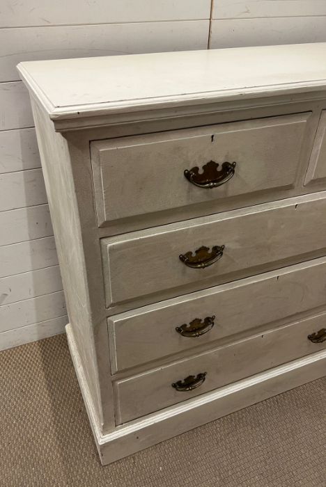 A painted pine chest of drawers (H108cm W107cm D50cm) - Image 2 of 5