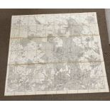 A rare Ordinance survey map of Windsor and the surrounding area dated 1881