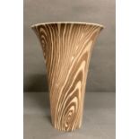 A Beswick, wood grain effect 1950's vase (Height Approx 32.5cm)