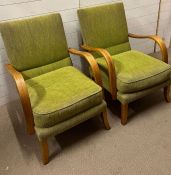 A pair of Mid Century Art Deco style arm chairs