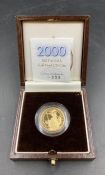 A 2000 Britannia Gold Proof £25 Coin (Total weight 8.513g)