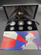 The Royal Mint Britannia 2015 Collection Six-Coin Silver Proof Coin Set. 'The Changing Face of