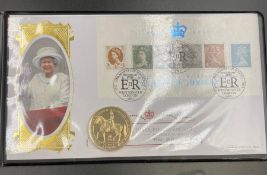 The Queen Elizabeth II Commemorative Coin Cover. HM Queen Elizabeth II Accession 1952-2015.
