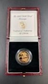 The 1998 Gold Proof Sovereign coin