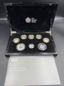 The Royal Mint The 2016 United Kingdom Silver Proof Piedfort Coin Set