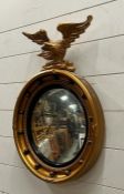 A regency style gilt frame mirror