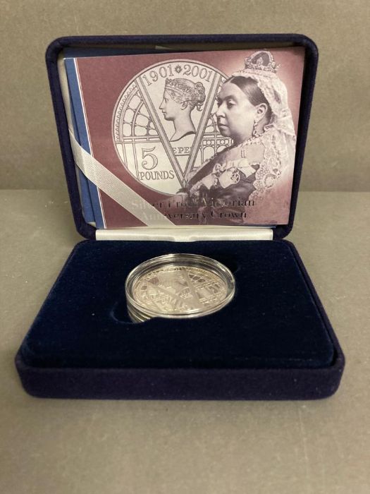 A selection of seven silver proof crown coins all with a Royal theme to include: Queen Mother - Image 3 of 8