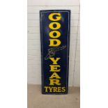 Goodyear Motor adverting enamel sign (180cm x 62cm)