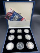 THE ROYAL MINT: SECOND WORLD WAR 50TH ANNIVERSARY 1945 - 1955 INTERNATIONAL COIN COLLECTION in the