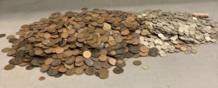A large volume of United Kingdom coins, various denominations, years and conditions.