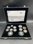 The UK Silver Proof Coin Set 2009, 12 coins including the iconic 'Kew Gardens' 50p with rev.