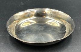 A Brook & Son silver pin dish, hallmarked for Edinburgh 1923