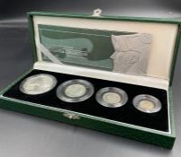 A Royal Mint United Kingdom Britannia Collection 2003 Silver Proof 4 Coin Set, £2, £1, 50p & 20p