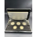 Royal Mint UK silver Piedfort proof coin set, 'The 2015 United Kingdom Silver Proof Piedfort Coin