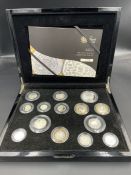 Royal Mint A 2011 Queen Elizabeth II The United Kingdom Silver Proof Coin Set, includes 14 Coins,