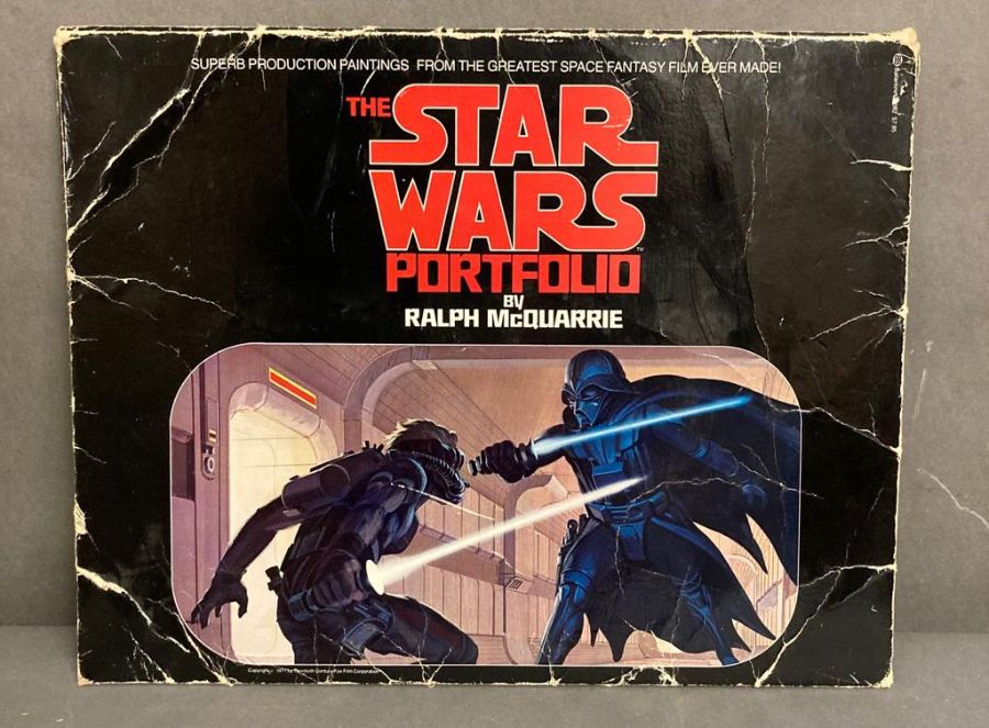 The Star Wars portfolio by Ralph McQuarrie, a selection of production paintings from the 1977