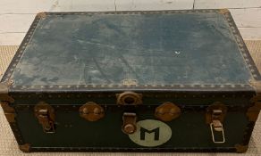 A vintage school/travel trunk with tray inside by Victor Luggage