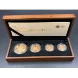 The Royal Mint 2008 United Kingdom Gold Proof Sovereign Collection. Five Pounds, double sovereign,