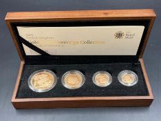 The Royal Mint 2008 United Kingdom Gold Proof Sovereign Collection. Five Pounds, double sovereign,