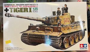 A Tiger I 1:25 scale model kit
