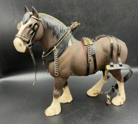 A Beswick china shire horse