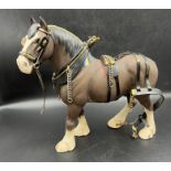 A Beswick china shire horse