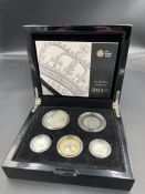 Royal Mint Piedfort Great Britain 2010 Silver Proof 6 coin set. Comprising full set of Piedfort