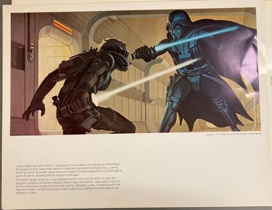 The Star Wars portfolio by Ralph McQuarrie, a selection of production paintings from the 1977 - Image 9 of 9