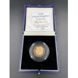 Royal Mint 1998 united kingdom Gold Proof fifty pence 25th Anniversary EEC No 923 22ct gold