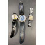A Sam gentleman's wristwatch inscribed March 1940, a vintage Mickey Mouse mechanical wrist watch and