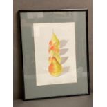 HENRIETTA SMITH (British 21st Century) ‘Pears on line’ c.2001 Watercolour, signed, 32 x 22 cm
