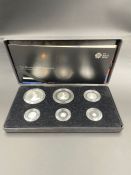 2014 Royal Mint Silver Proof 6 coin set "Britannia Collection 2014". Comprising : 1 oz, 1/2 oz, 1/