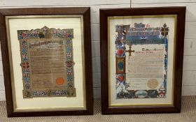 Two Nobility certificates